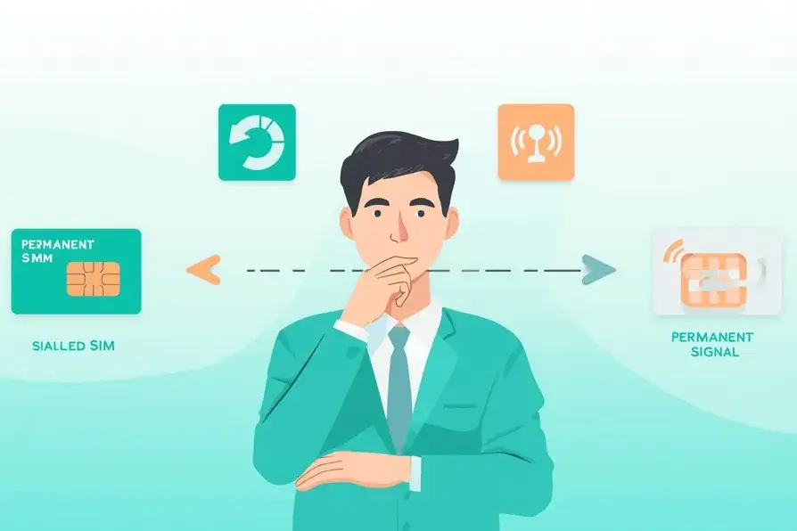 مقایسه سیم‌کارت دائمی با سیم کارت اعتباری