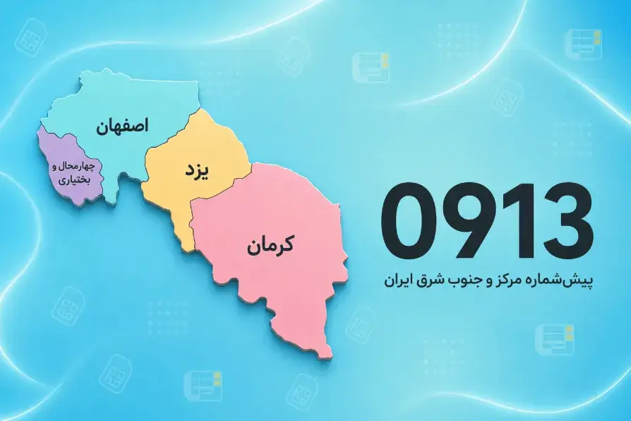 0913؛ پیش‌شماره مرکز و جنوب شرق کشور