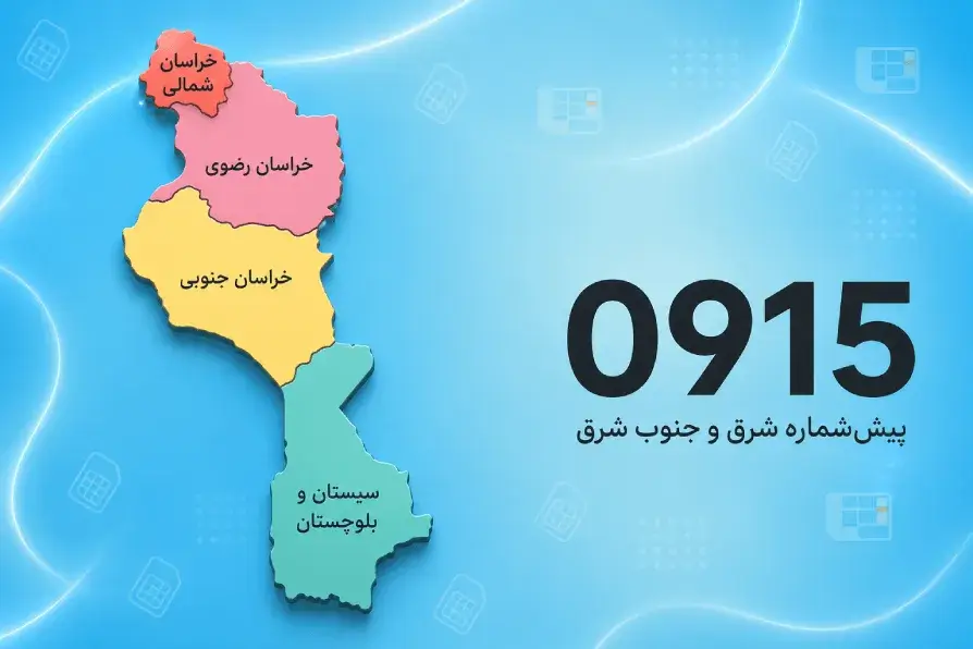 0915؛ پیش‌شماره شرق و جنوب شرق کشور