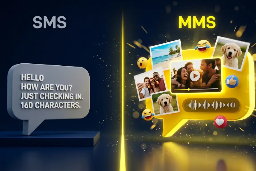 تفاوت‌های کلیدی MMS با SMS